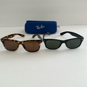 Authentic Ray-Ban-NEW WAYFARER YOUTH SIZE and FREE David Foster sunglasses